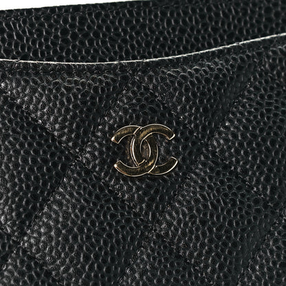 Chanel Caviar Quilted Card Holder Black 6 of 9