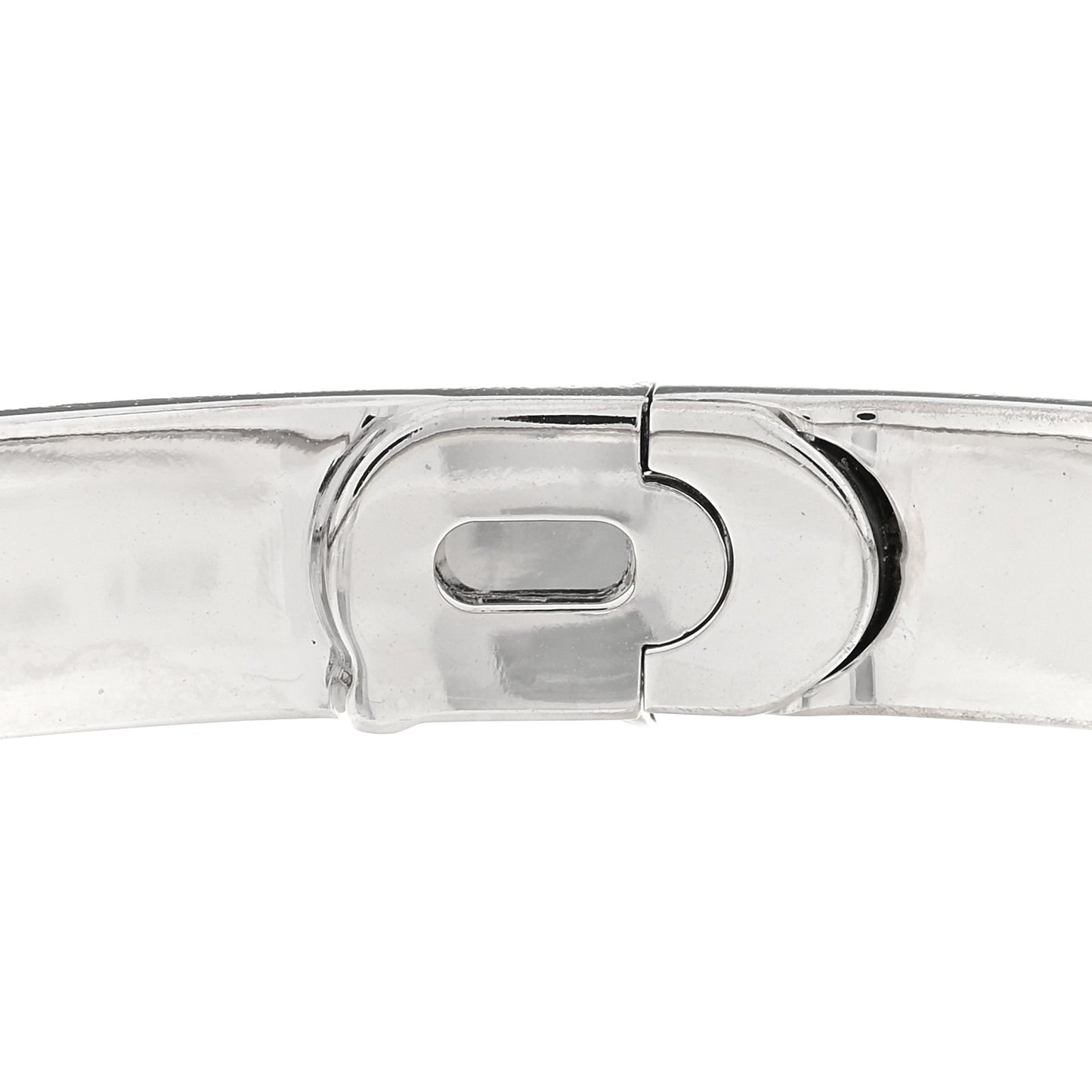 18K White Gold Diamond LOVE Paved Bracelet 18