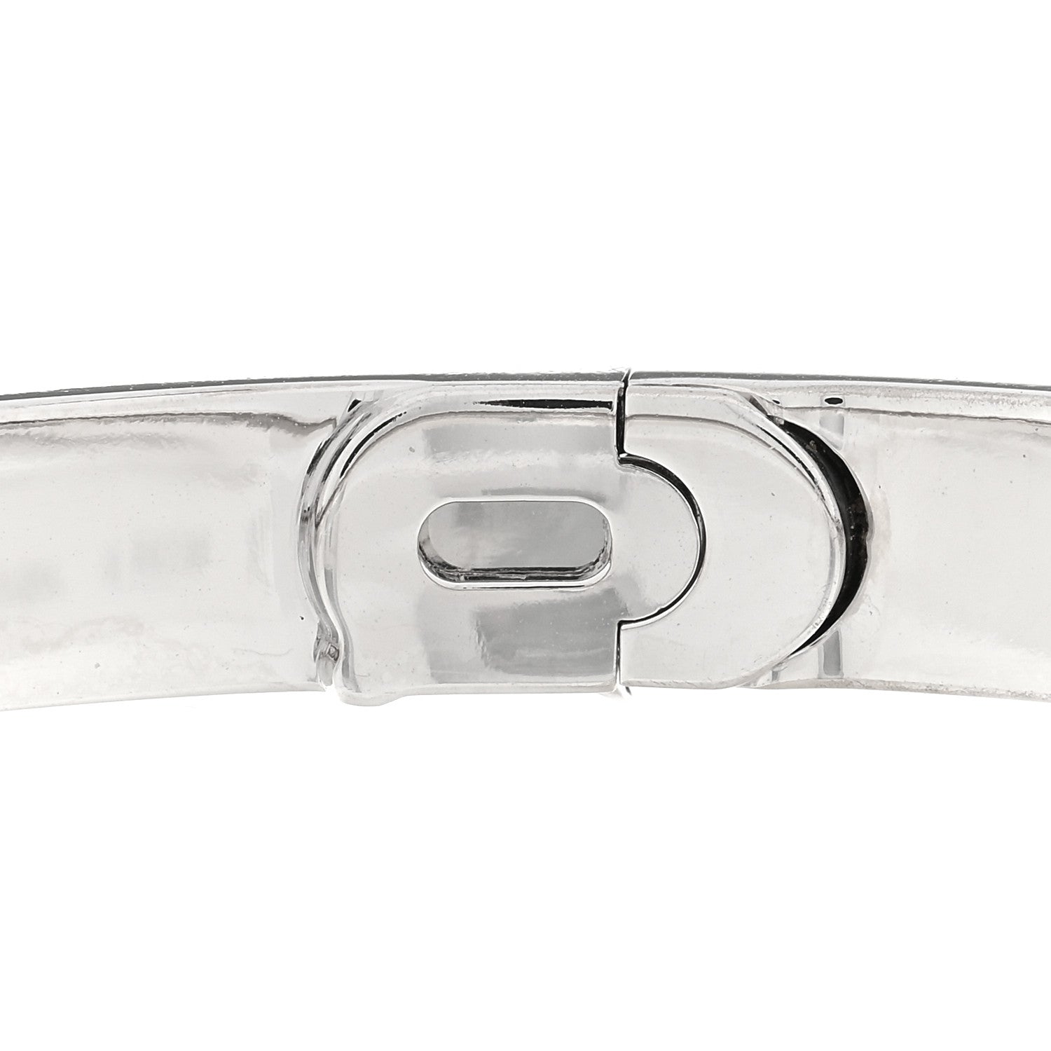 Cartier 18K White Gold Diamond LOVE Paved Bracelet 18 3 of 7