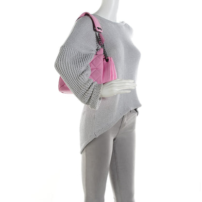 Chanel Glazed Calfskin Quilted Lucky Charms Accordion Flap Pink 2 of 9