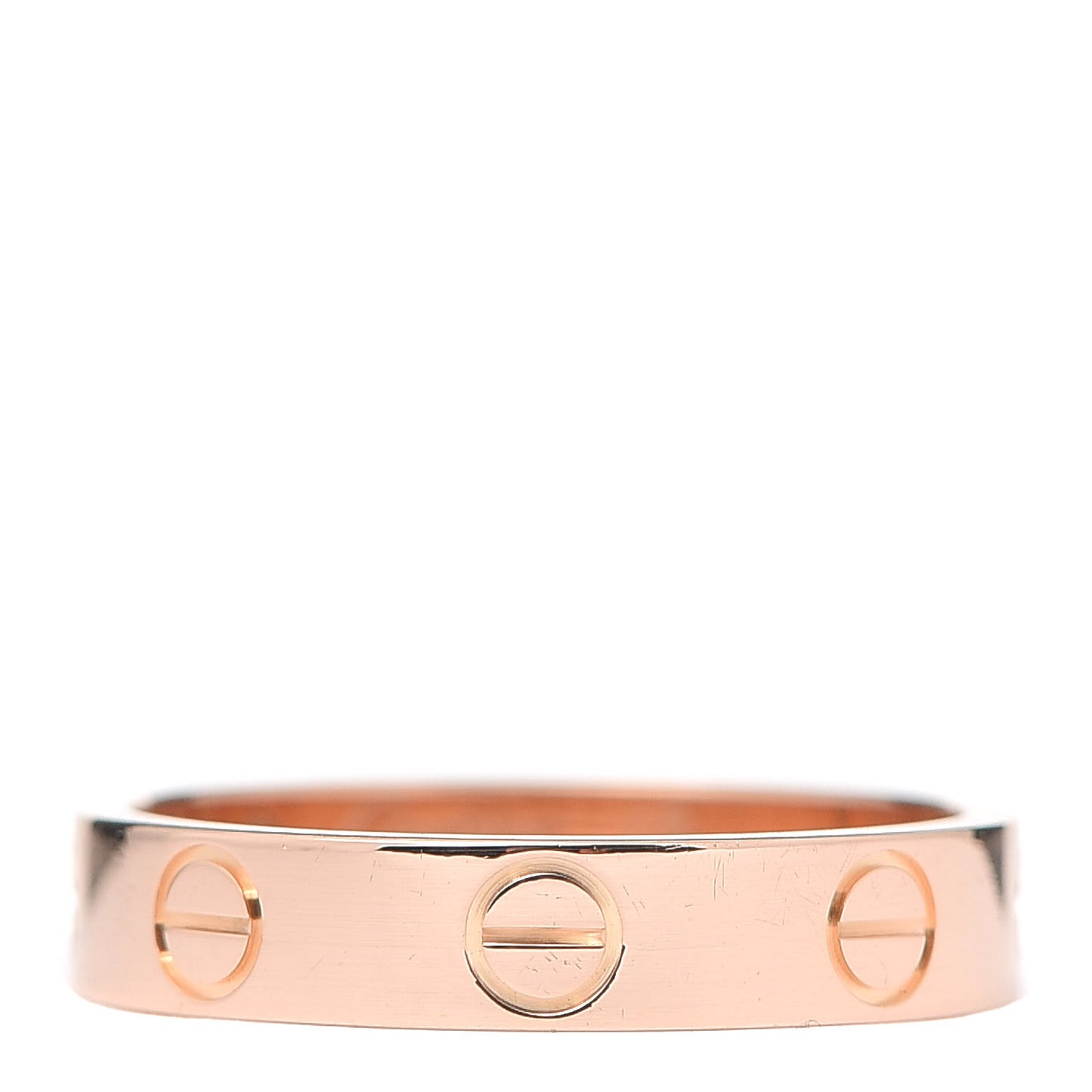 18K Pink Gold 3.5mm LOVE Wedding Band Ring 49 4.75