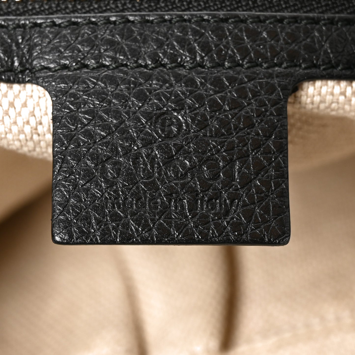 Pebbled Calfskin Medium Soho Chain Shoulder Bag Black