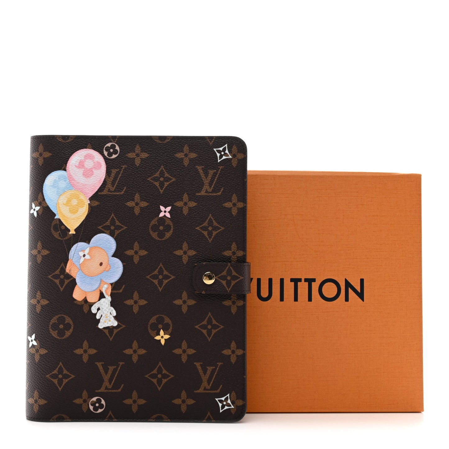 Monogram Triplets Desk Agenda Cover MM