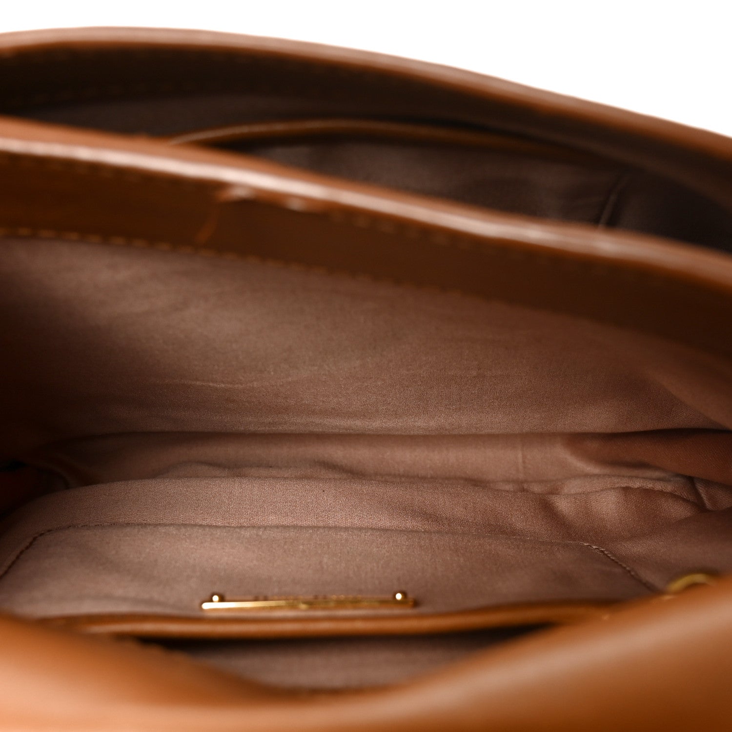 Miu Miu Calfskin Madras Dahlia Satchel Brandy 4 of 8