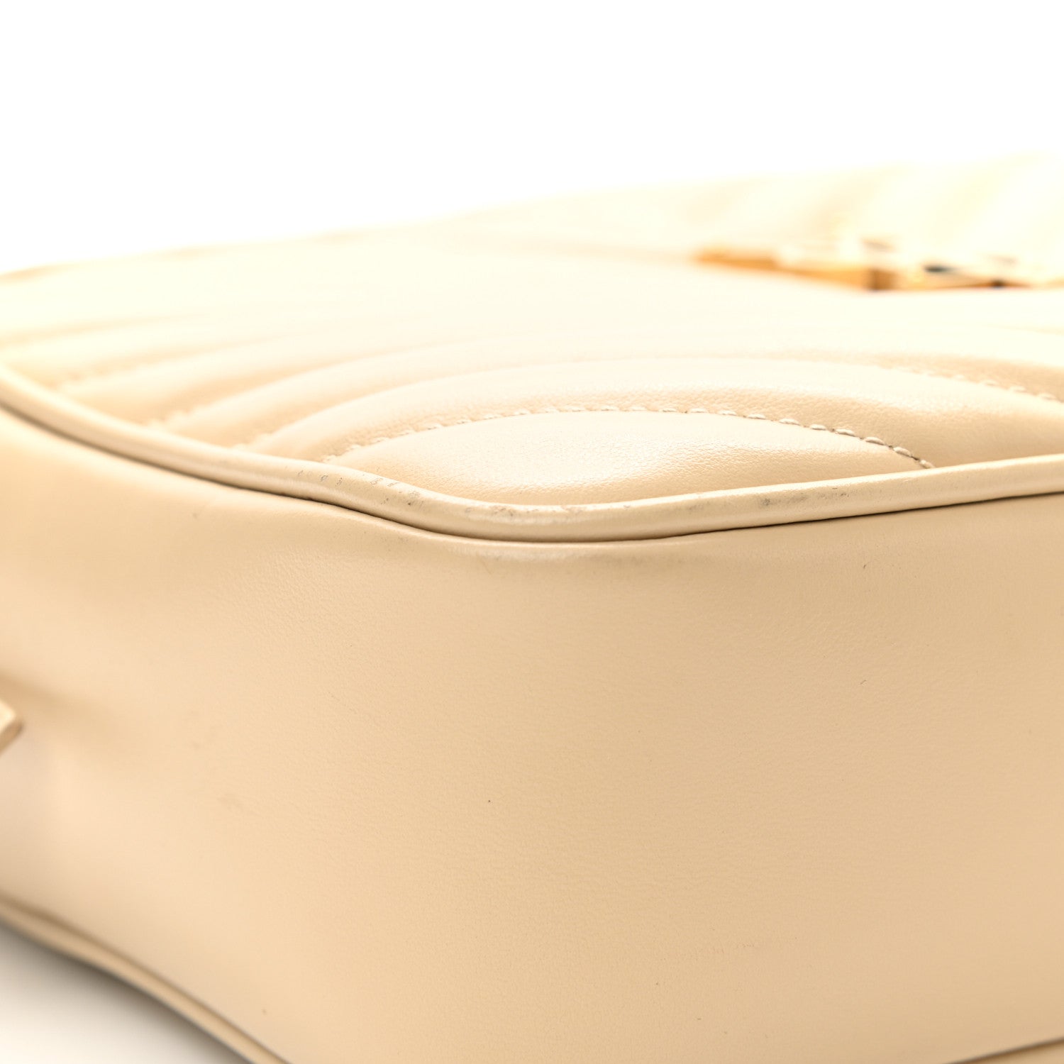 Saint Laurent Calfskin Matelasse Monogram Lou Camera Bag Ivory Natural 6 of 8