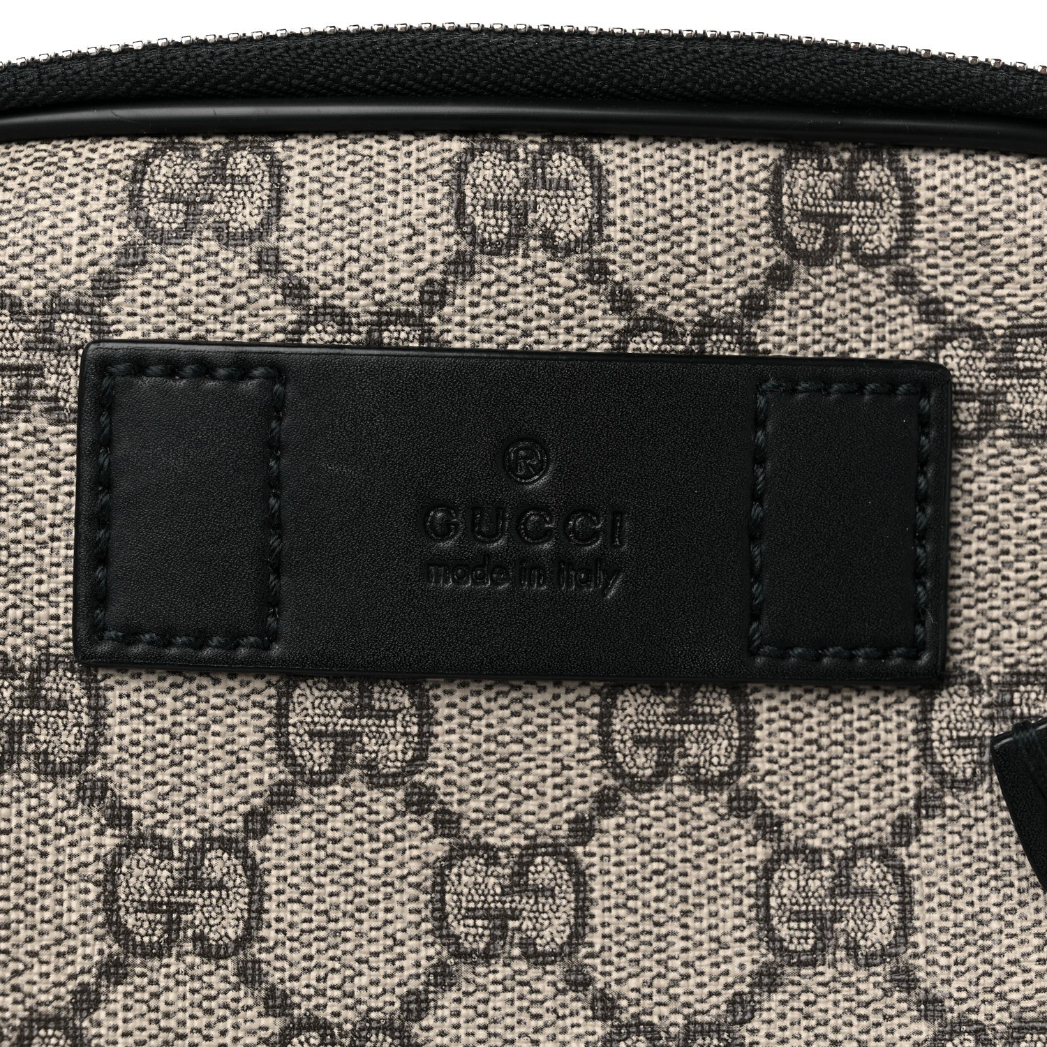 Gucci GG Supreme Monogram Web Belt Bag Black 15 of 16