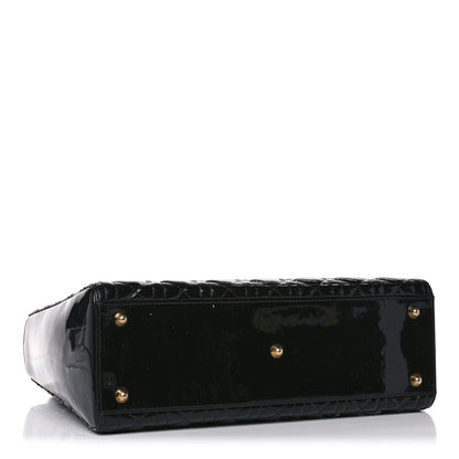 Christian Dior Patent Cannage Large Lady Dior Black 4 of 12