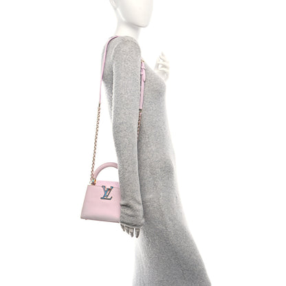 Louis Vuitton Taurillon LV Ski Capucines Mini Pearly Lilac 2 of 14