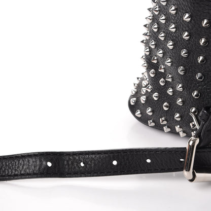 Burberry Calfskin Studded Medium Susanna Hobo Black 9 of 9