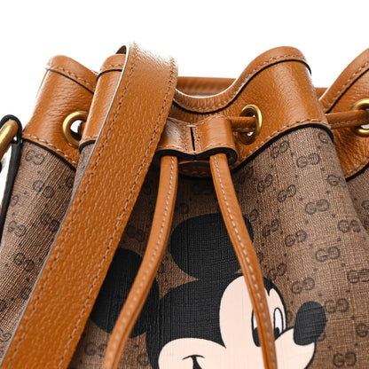 Gucci X DISNEY Mini Vintage GG Supreme Monogram Bucket Bag Beige Vintage Sun Oil 8 of 10