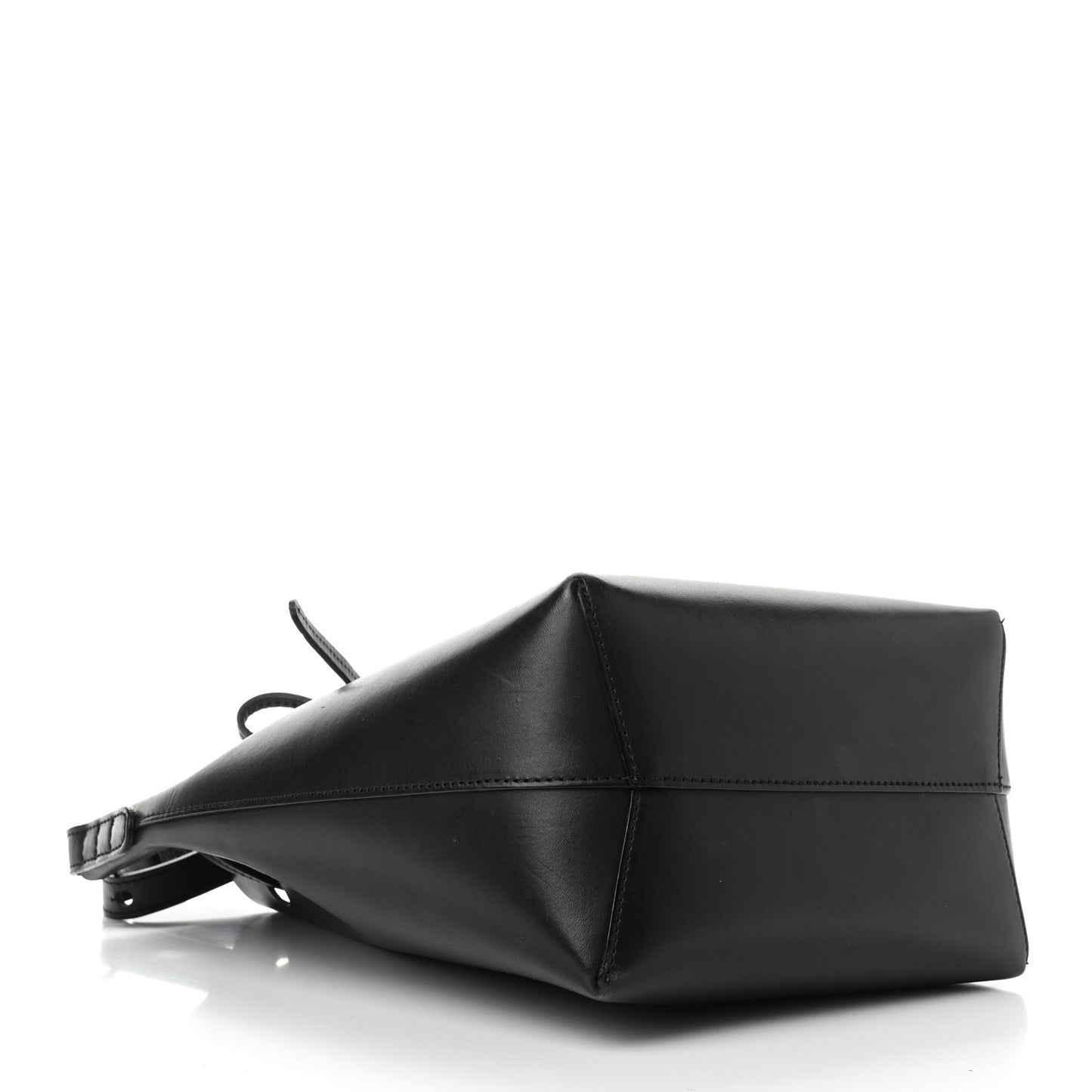 Calfskin Mini Bucket Bag Black Flamma