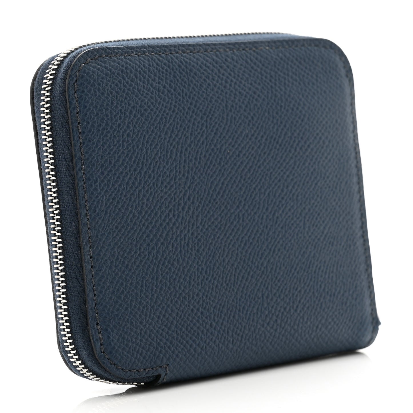 Epsom Silk'In Compact Wallet Bleu de Prusse White Navy Vert Fizz