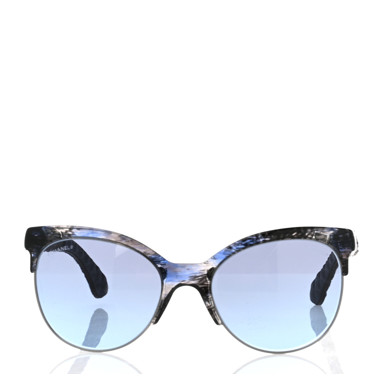 Chanel Acetate Denim CC Sunglasses 5432 Blue 2 of 8