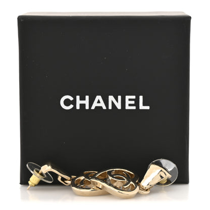 Chanel Metal CC Heart Coco In Love Drop Earrings Gold 5 of 5