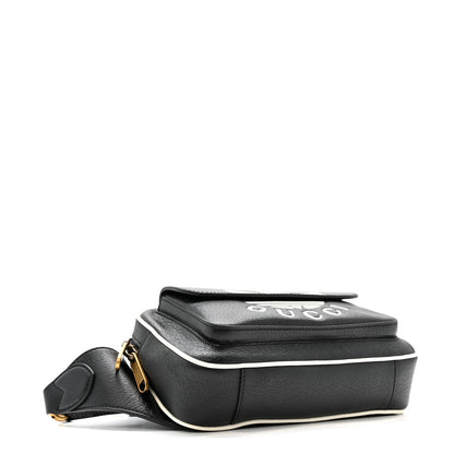 Gucci X ADIDAS Textured Dollar Calfskin Belt Bag Black 4 of 11