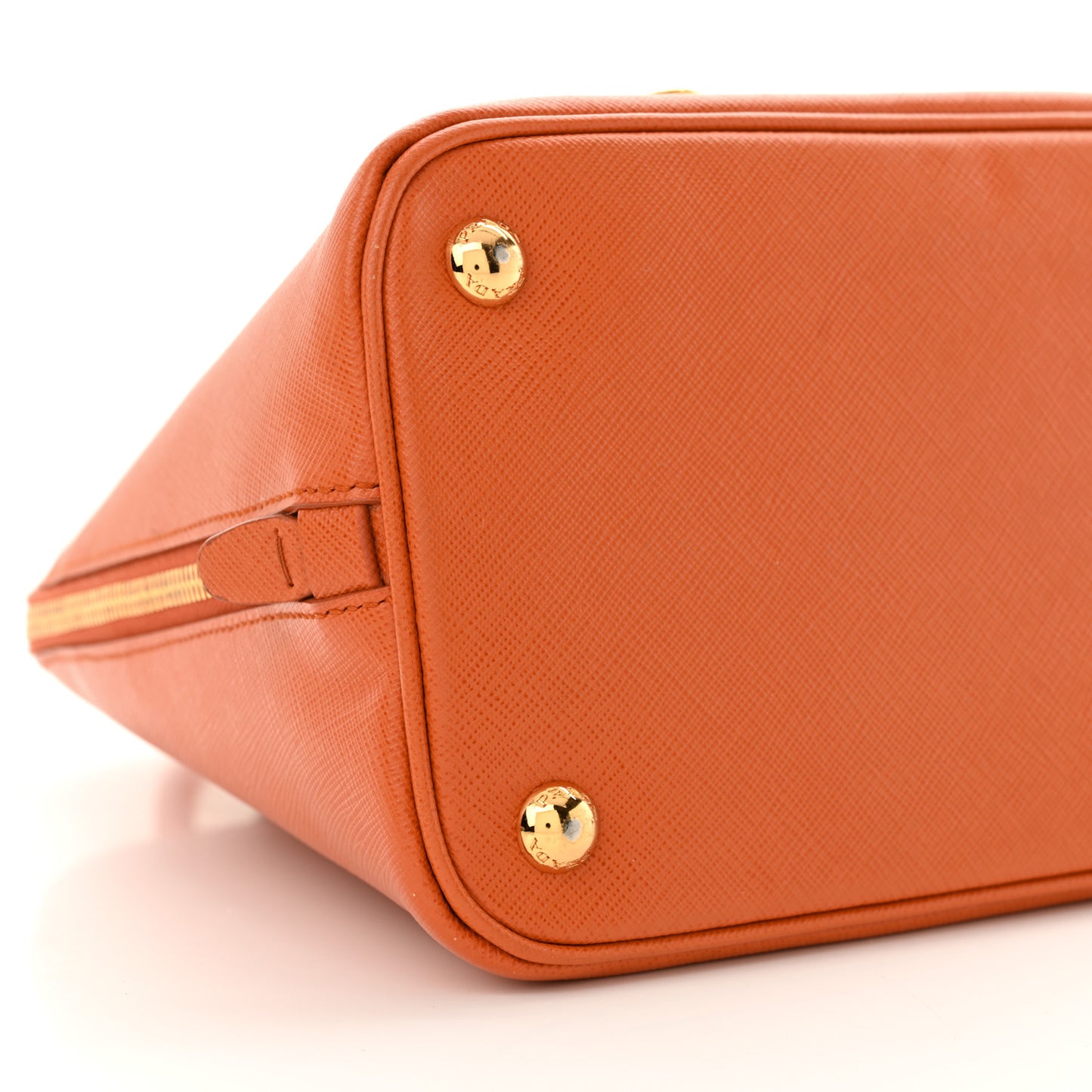 Saffiano Lux Medium Promenade Tote Papaya
