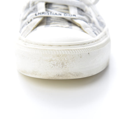 Christian Dior Canvas Oblique Walk'N'Dior Low Top Sneakers 39.5 Grey Stone 8 of 10