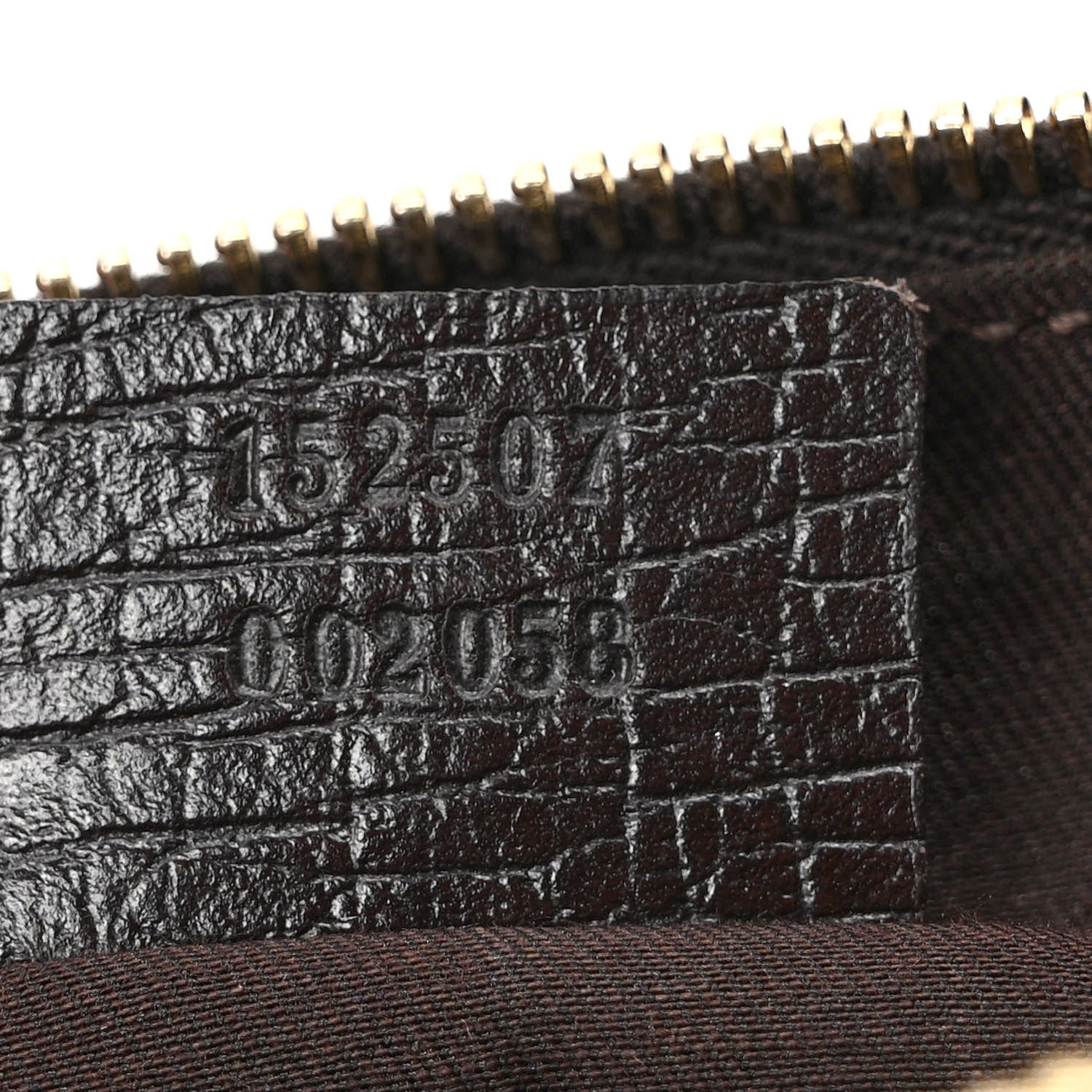 Gucci Monogram Jolicoeur Wristlet Dark Brown 7 of 9