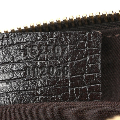 Gucci Monogram Jolicoeur Wristlet Dark Brown 7 of 9