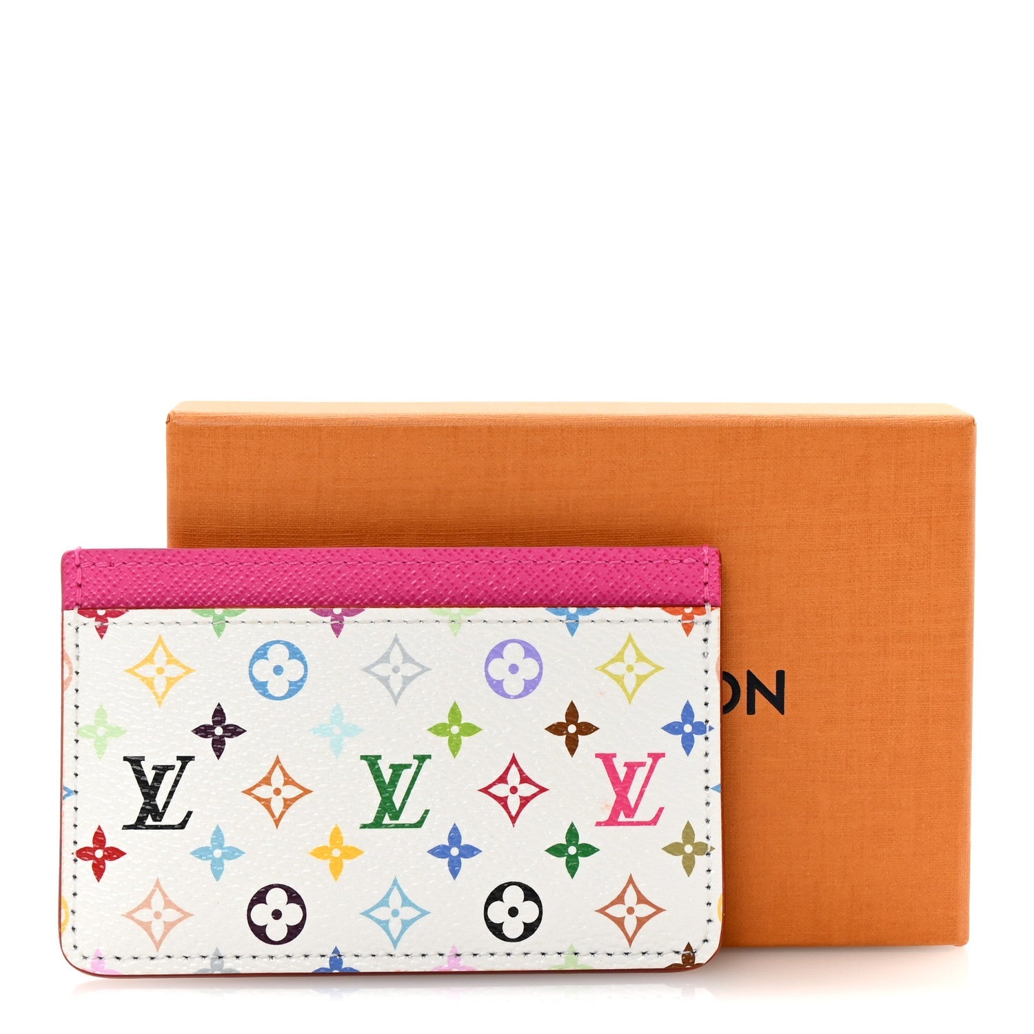 Louis Vuitton LV X TM Monogram Multicolor Card Holder Kawaii Pink 7 of 7