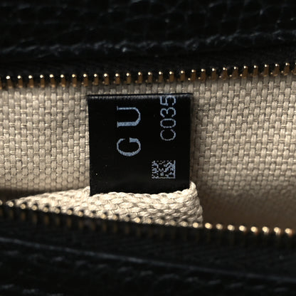 Gucci Pebbled Calfskin Medium Soho Flap Crossbody Black 8 of 11