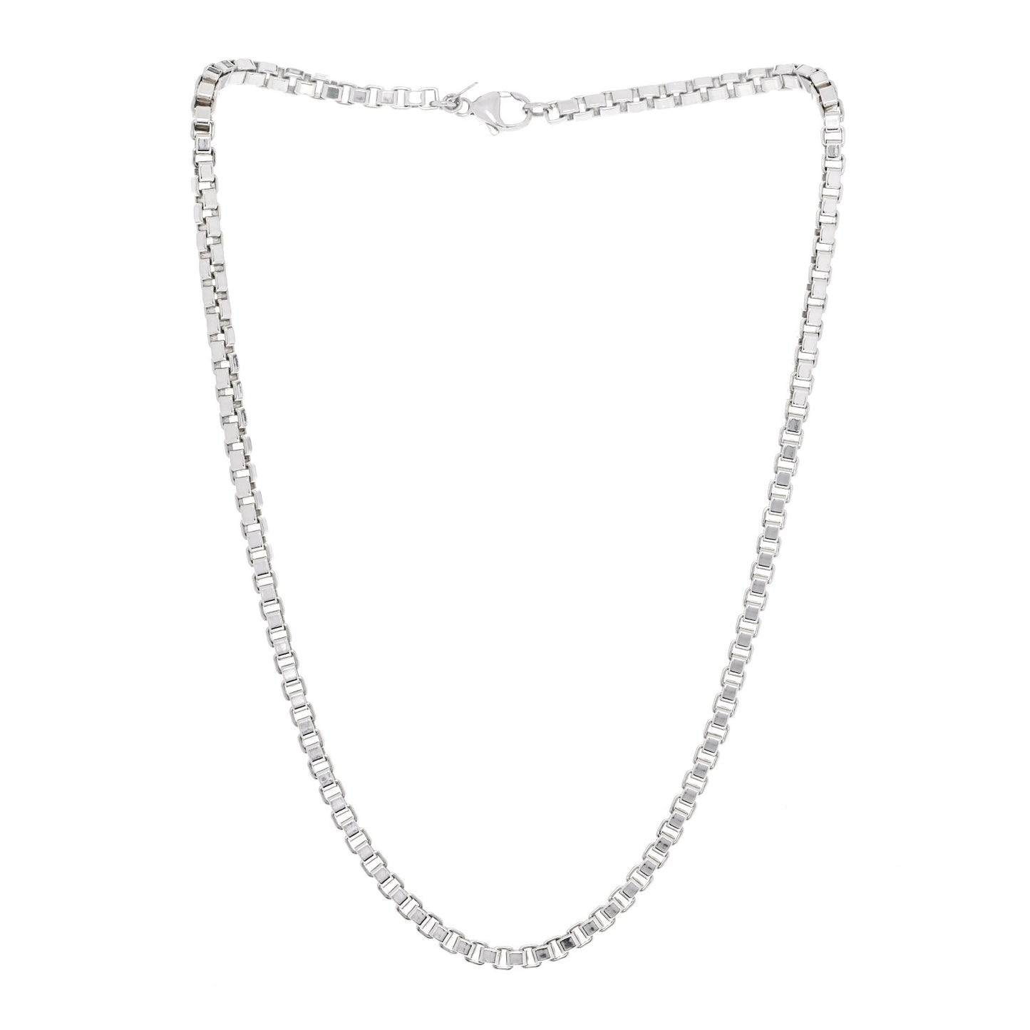 Sterling Silver 4mm Venetian Link Necklace