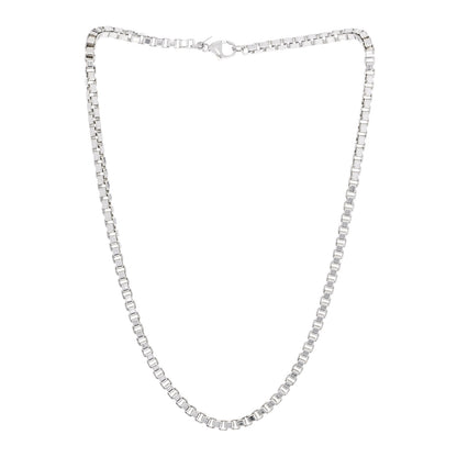 Tiffany Sterling Silver 4mm Venetian Link Necklace 3 of 5