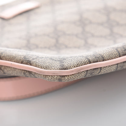 Gucci GG Supreme Monogram Small Flat Messenger Bag Light Pink 5 of 16