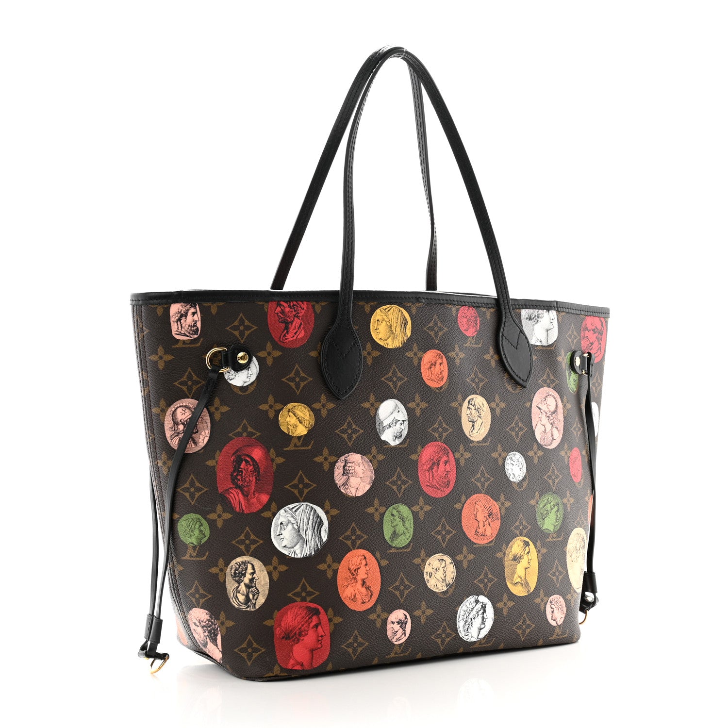 Louis Vuitton X Fornasetti Monogram Cameo Neverfull MM 4 of 10