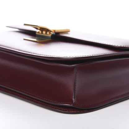 Celine Box Calfskin Medium Classic Box Flap Bag Burgundy 10 of 12