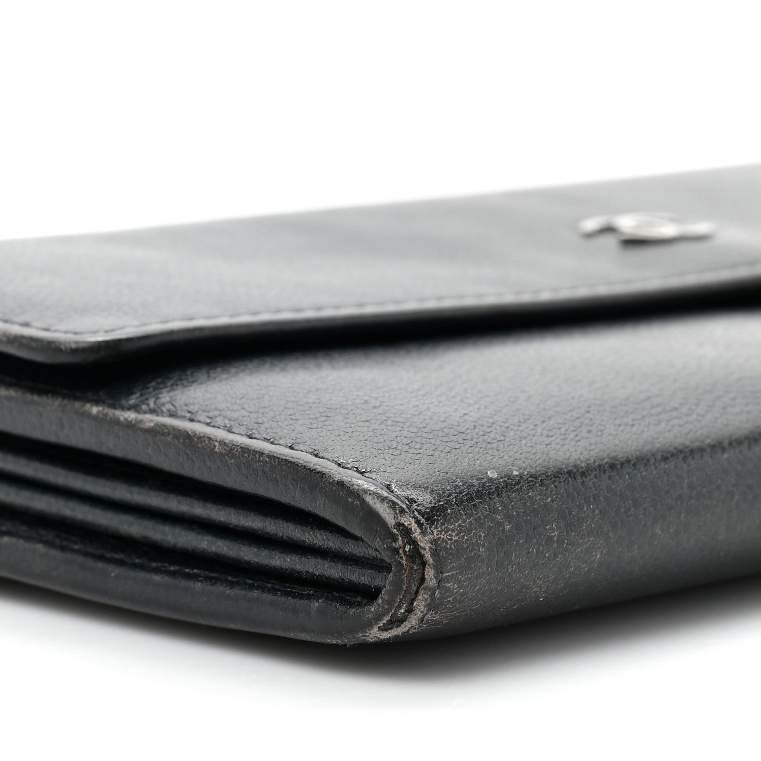 Chanel Caviar Sevruga Long Flap Wallet Navy 13 of 18