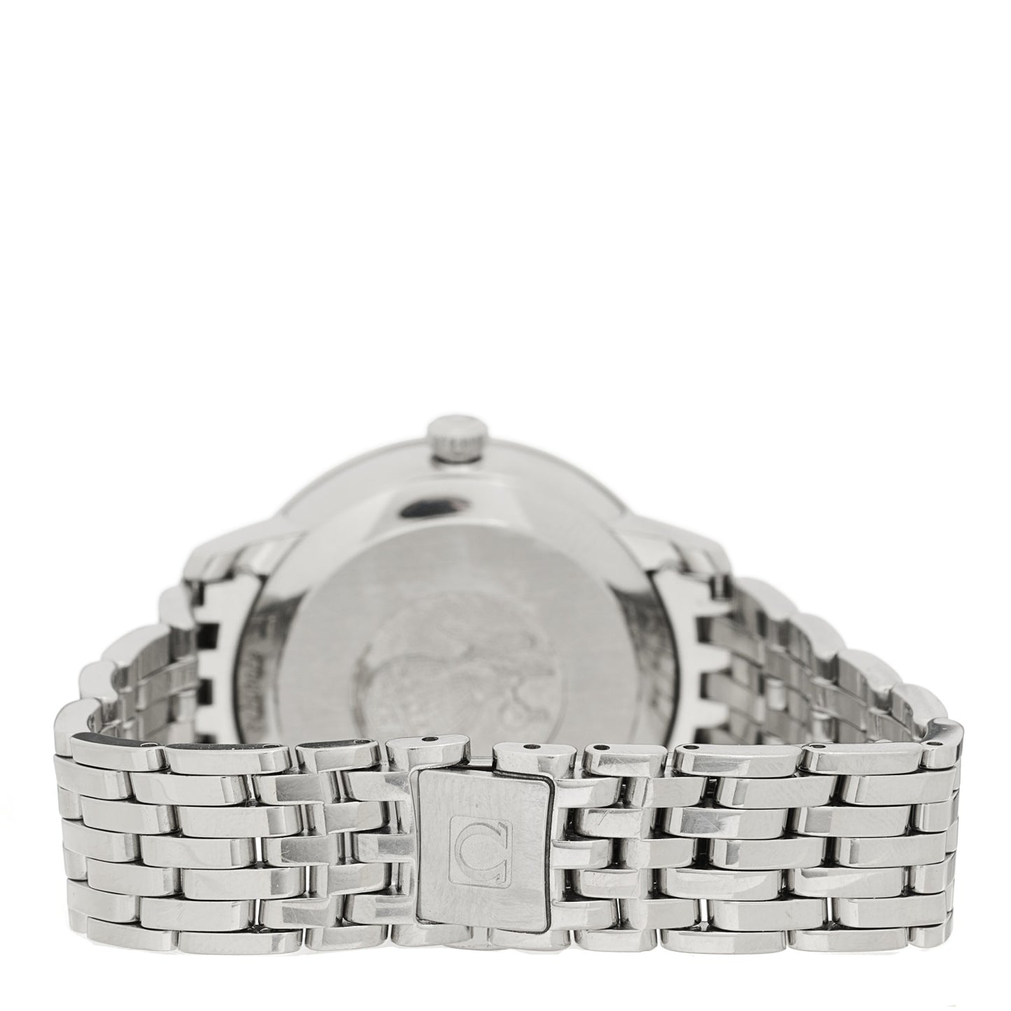 Stainless Steel Diamond 32.7mm De Ville Co-Axil Chronometer Automatic Watch Blue 424.10.33.20.53.001