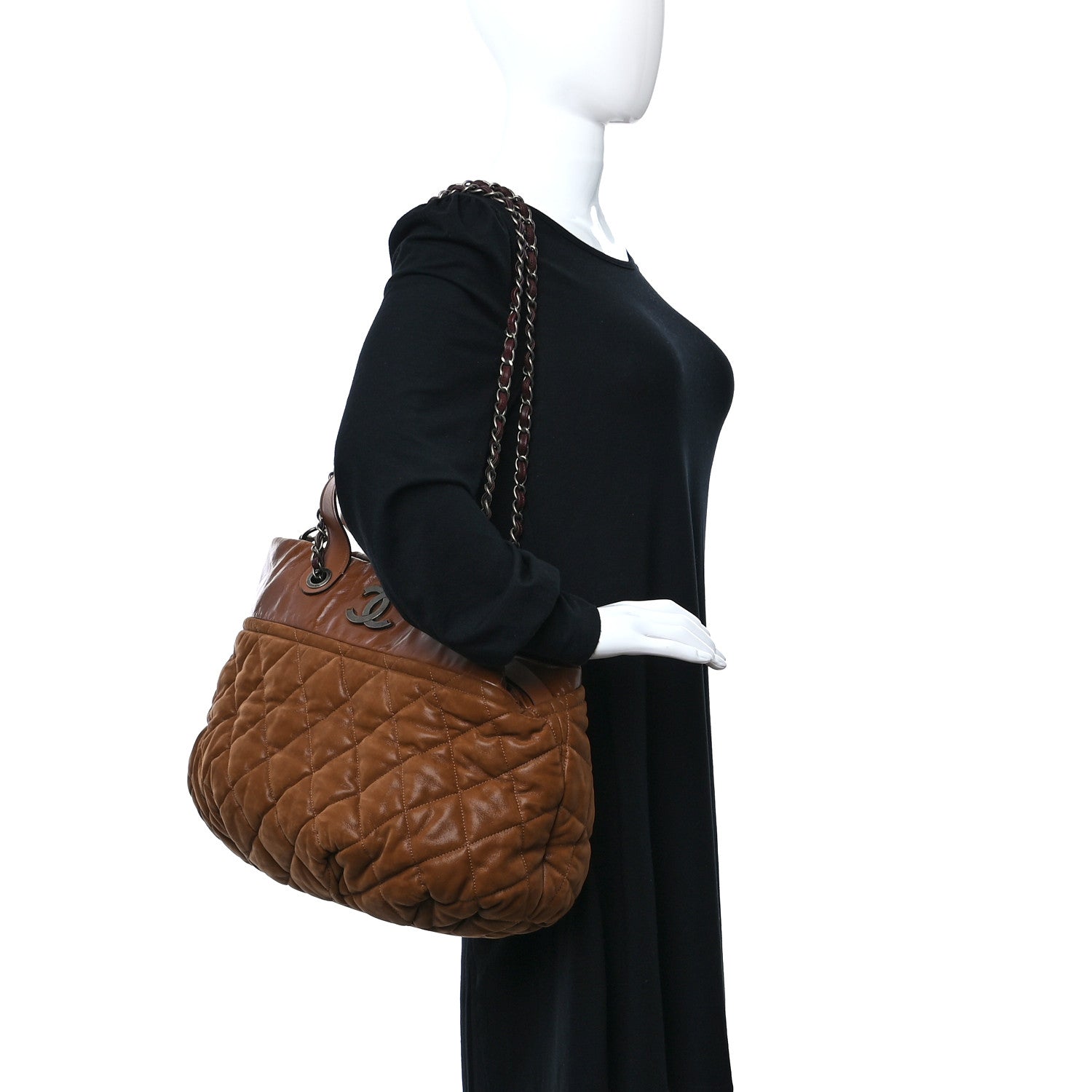 Chanel Iridescent Calfskin Large In The Mix Tote Light Brown 2 of 10