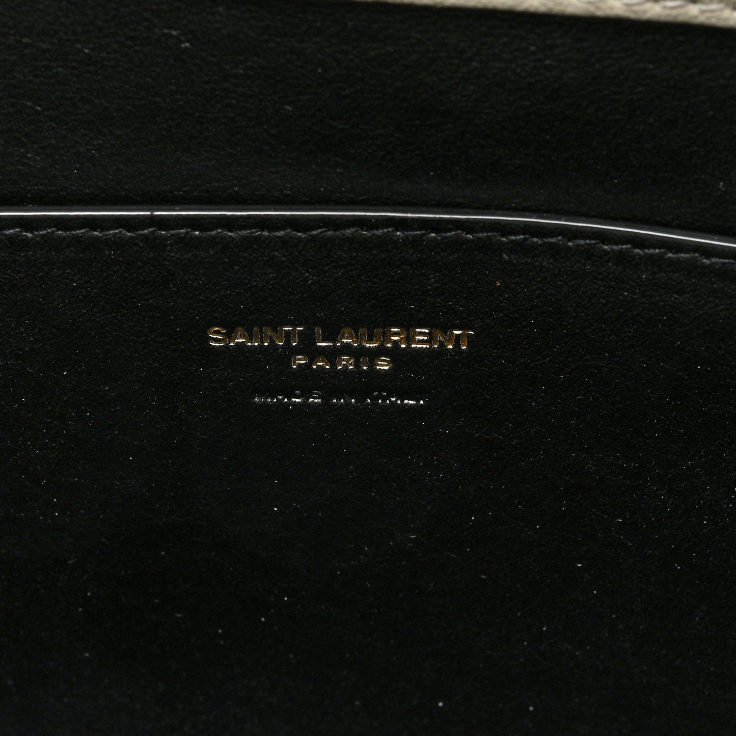 Grained Lambskin Large Cassandre Envelope Pouch Blanc Vintage