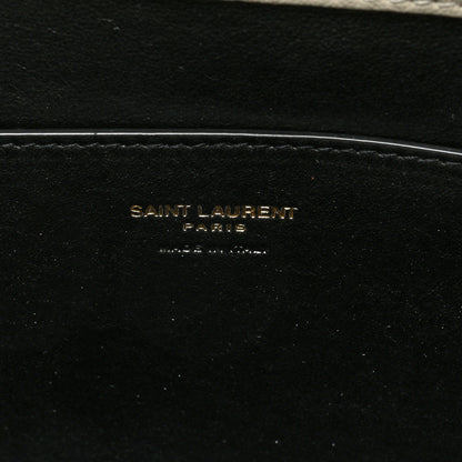 Saint Laurent Grained Lambskin Large Cassandre Envelope Pouch Blanc Vintage 6 of 9