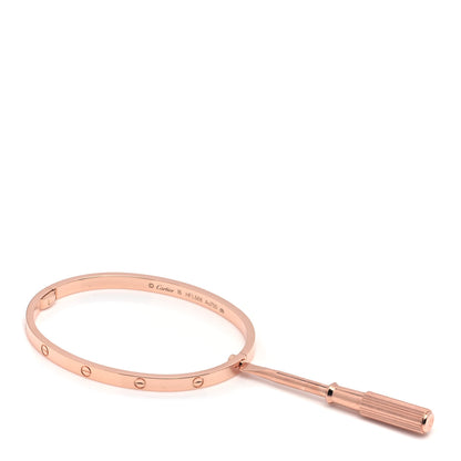Cartier 18K Pink Gold Small LOVE Bracelet 16 5 of 6