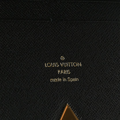 Louis Vuitton Monogram Calfskin Kimono Wallet Black 6 of 8