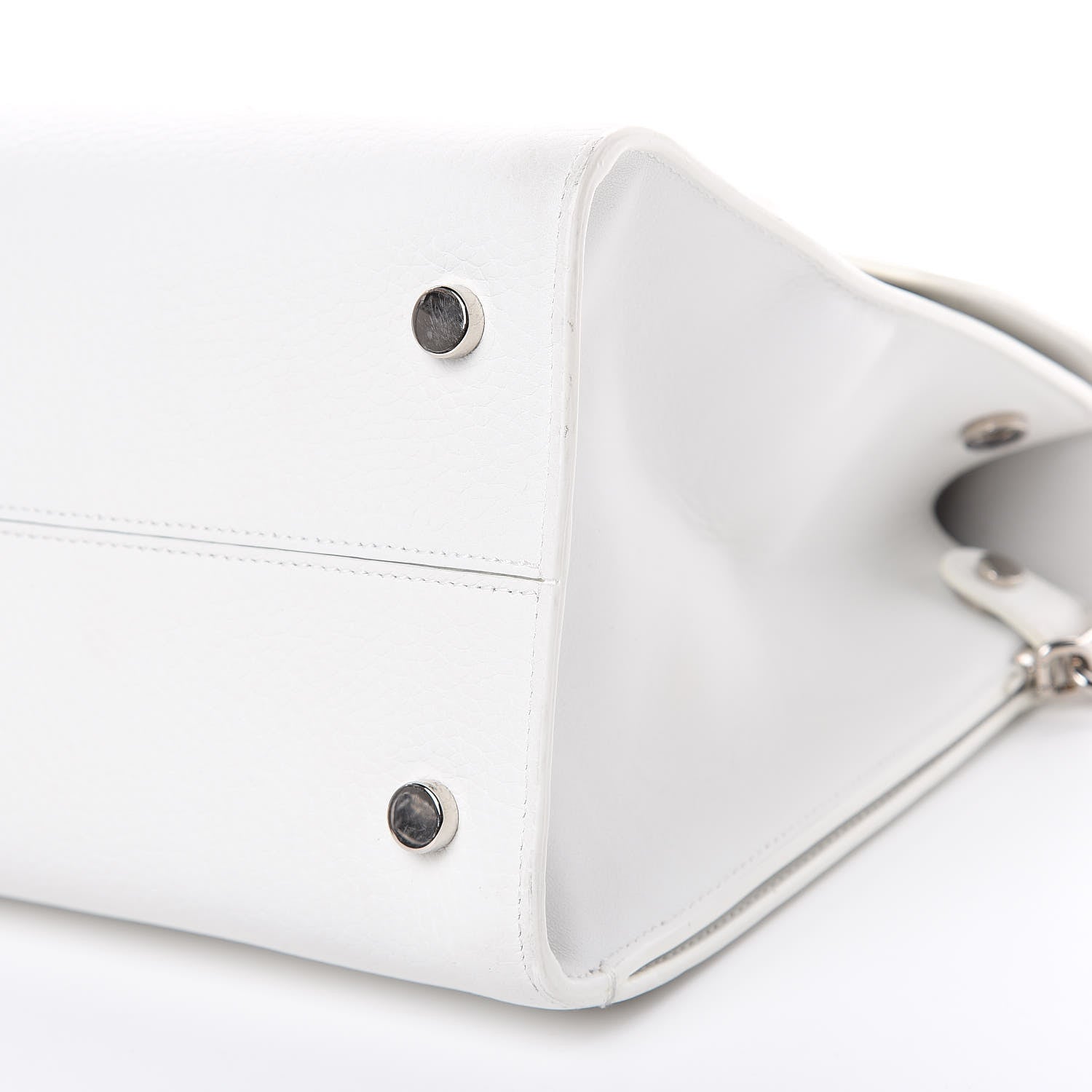 Christian Dior Bullcalf Medium Diorever Flap White 9 of 14