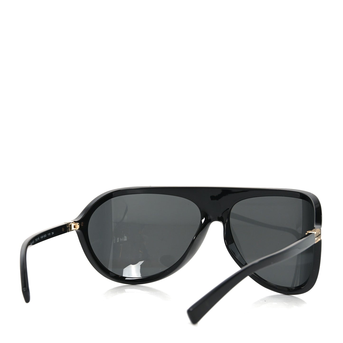 Acetate Shield Sunglasses SMU A01 Black