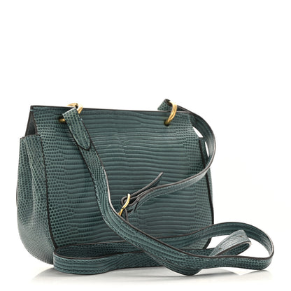 Mulberry Lizard Embossed Calfskin Mini Amberley Satchel Frozen 3 of 12