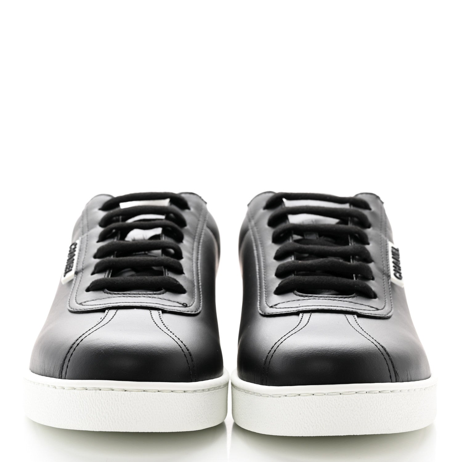 Chanel Calfskin CC Womens Sneakers 41.5 Black 2 of 12