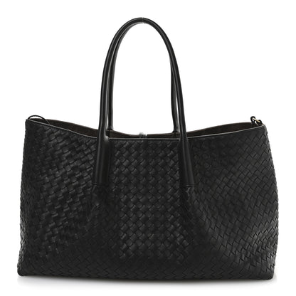 Bottega Veneta Calfskin Intrecciato Large Pinacoteca Reversible Tote Black Fondant 1 of 16