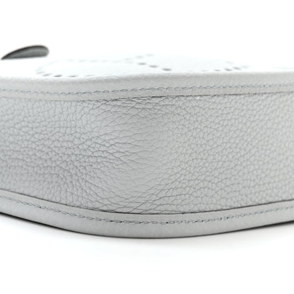 Hermes Taurillon Clemence Amazone Evelyne TPM Bleu Pale Nata 9 of 11