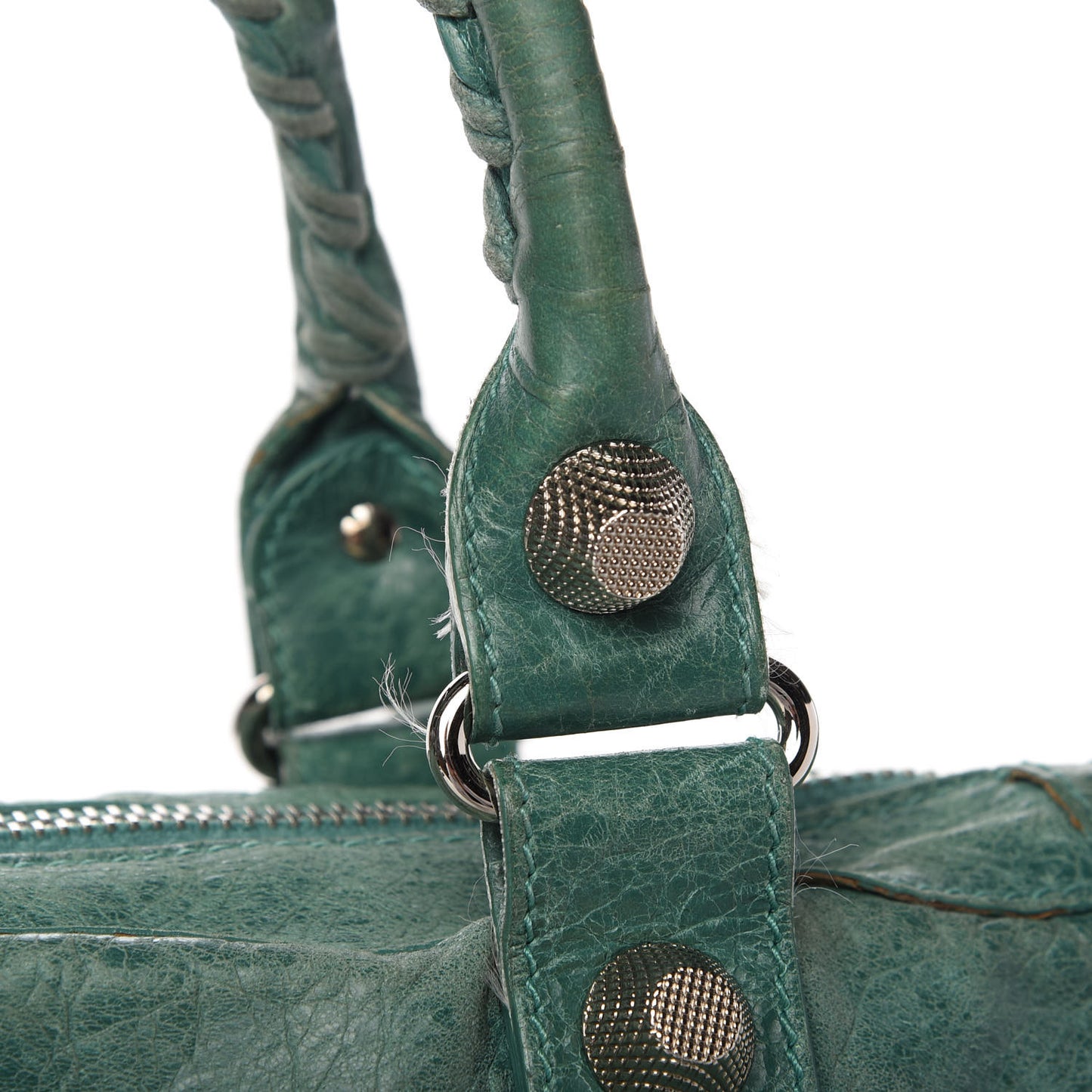 Agneau Giant 21 Silver Hardware Weekender Vert Sauge
