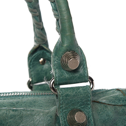 Balenciaga Agneau Giant 21 Silver Hardware Weekender Vert Sauge 16 of 22