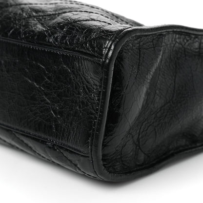 Saint Laurent Crinkled Calfskin Matelasse Monogram Medium Niki Shopper Tote Black 10 of 10