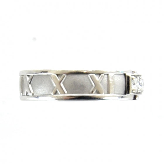 18k White Gold Diamond Atlas Ring 6