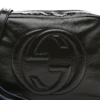 Gucci Vernice Naplack Small Soho Disco Bag Uniform Blue 8 of 11