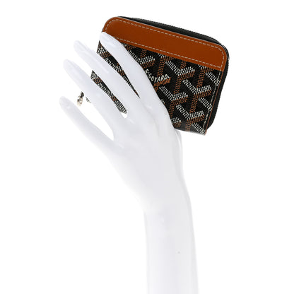 Goyard Goyardine Matignon PM Wallet Black Gold 2 of 9