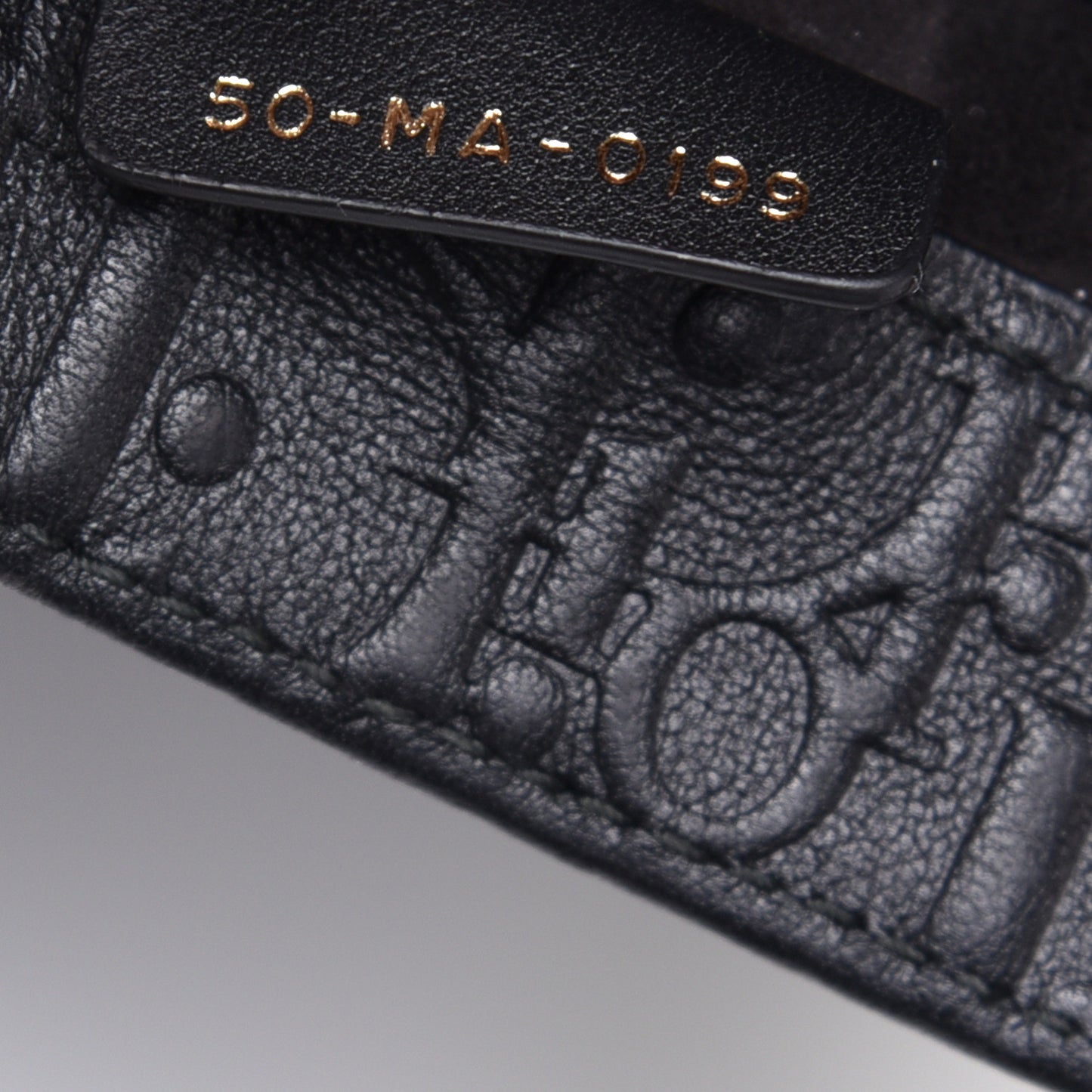 Oblique Calfskin Embossed Medium Book Tote Black